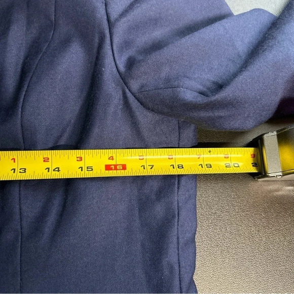 J. G. Hook Women’s Size 8 Vintage Navy Blue Wool‎ Blazer Double Breasted Career - Picture 7 of 13